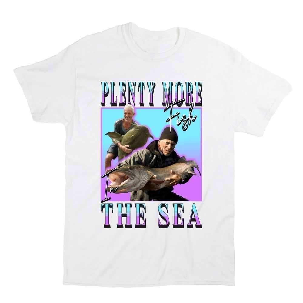 River Monsters Homage Fishing Graphic Unisex Outdoor Fan T-Shirt
